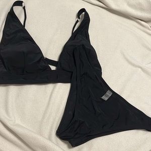 Black top & bottom bathing suit